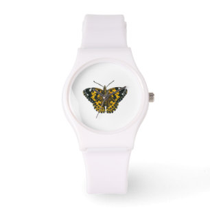Montre Papillon de femme peint