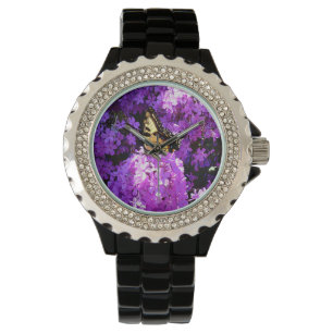 Montre Papillon et Phlox