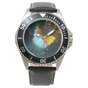 Montre Papillon lumineux et papillons de nuit