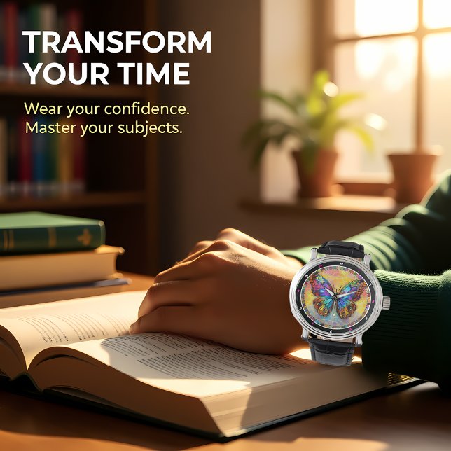 Montre Papillon Mosaïque "Chromatic Flutter" (Créateur téléchargé)