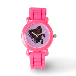 Montre Papillon pourpre
