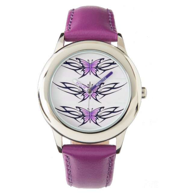 Montre papillon pourpre (devant)