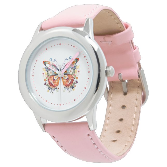 Montre Papillon rétro mignon (Incliné)
