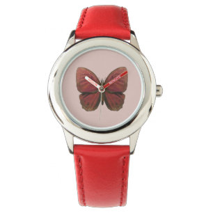 Montre Papillon rouge coq