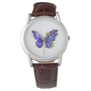 Montre Papillon Saphir Fleur