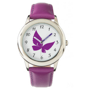 Montre Papillon violet