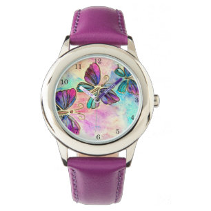 Montre Papillons colorés mignons -