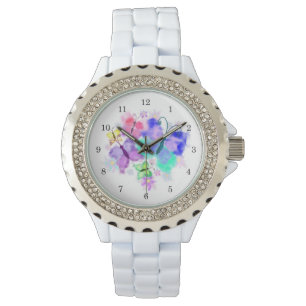 Montre Papillons colorés Regardez Printemps