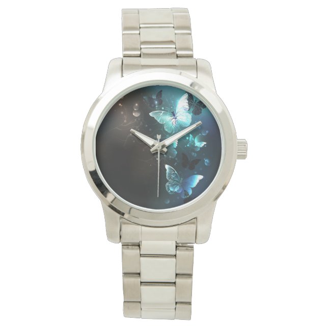 Montre Papillons de nuit à la menthe (devant)