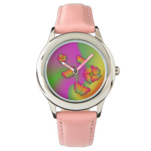 Montre Papillons & Fleurs