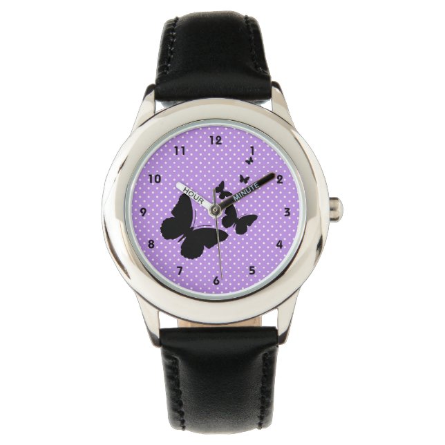 Montre Papillons sur Pois Design Watch (devant)