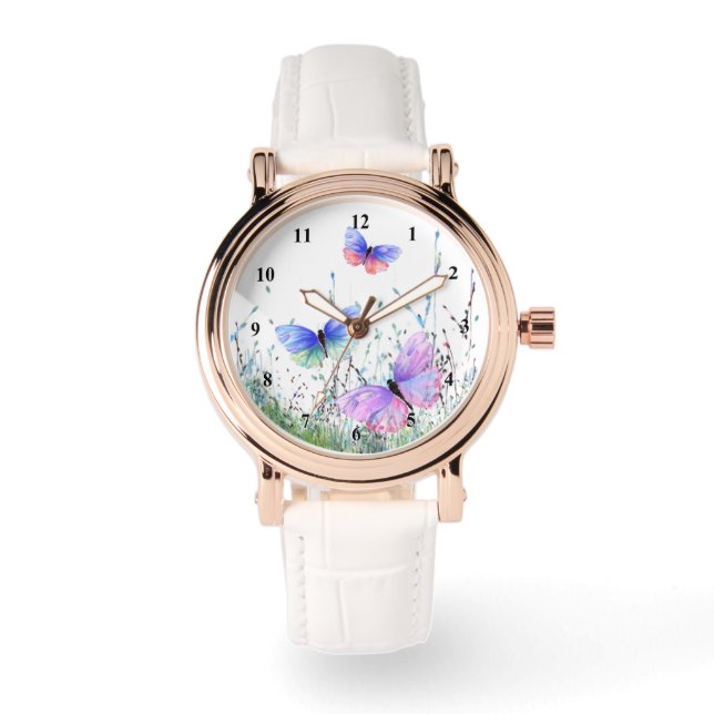 Montre Papillons Volants (Recto)