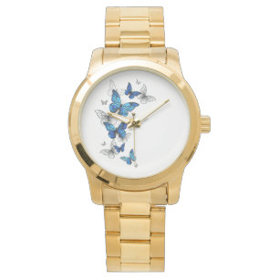 Montre Papillons volants bleus Morpho