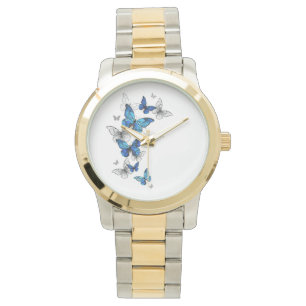 Montre Papillons volants bleus Morpho