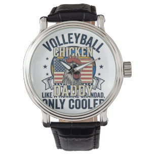 Montre Papy volley-ball Design de t-shirt vintage drôle_1