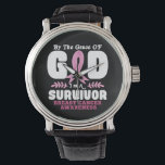 Montre Par La Grâce Dieu Je Suis Un Survivant Cancer Du S<br><div class="desc">Par La Grâce Dieu Je Suis Un Survivant Cancer Du Sein Survivant</div>