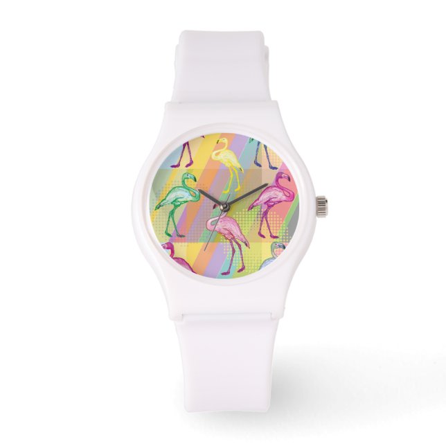 Montre Parade Flamant rose (Recto)