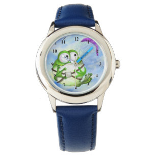 Montre Parapente de grenouilles amusantes et jolies