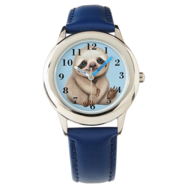 Montre Paresseux Numéroté  (devant)