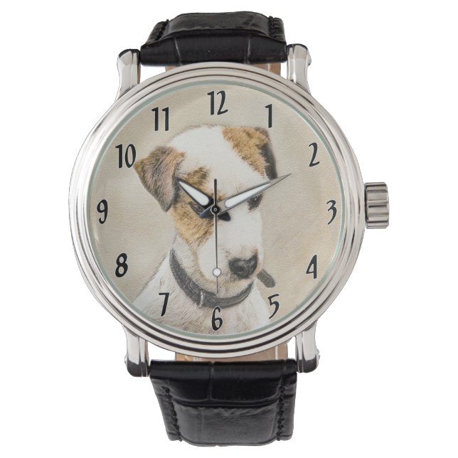 Montre Parson Jack Russell Terrier Peinture - Chien Art (devant)