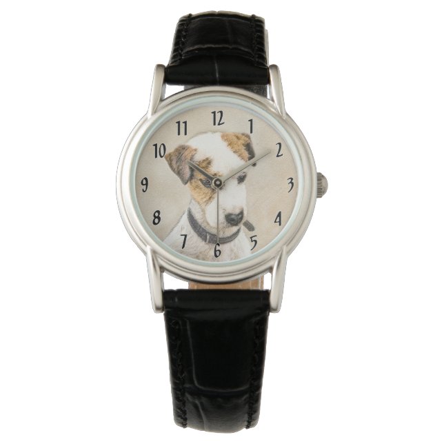Montre Parson Jack Russell Terrier Peinture - Chien Art (devant)
