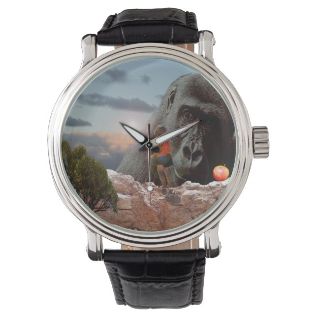 Montre Partager Une Pomme Avec Un Gorille, (devant)