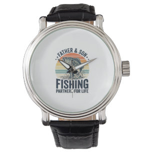 Montre Partenaires de pêche père-fils chemise vintage bas