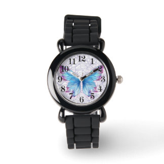montre parties scintillant argent pour enfants