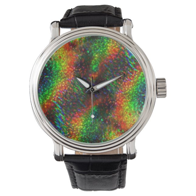 Montre Parties scintillant brillante holographique brilla (devant)