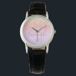 Montre Parties scintillant colorée moderne étincelle Nom<br><div class="desc">Parties scintillant colorée moderne étincelle Nom personnalisé</div>