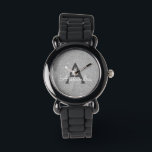 Montre Parties scintillant d'argent et Monogramme étincel<br><div class="desc">Parties scintillant Argent Faux et Monogramme Élégant Parkle. Cette montre peut être customisée pour inclure votre nom initial et prénom. La Parties scintillant Watch fait un grand cadeau de Fête des mariées,  fête d'anniversaire ou fête de bachelorette pour cette personne spéciale qui aime le rose.</div>