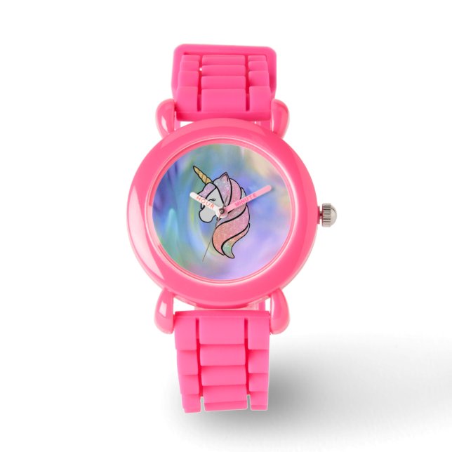 Montre Parties scintillant Rainbow Unicorn Watch (Recto)