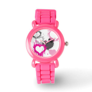 MONTRE PARTIES SCINTILLANT ROSE - BIJOUX - COEURS