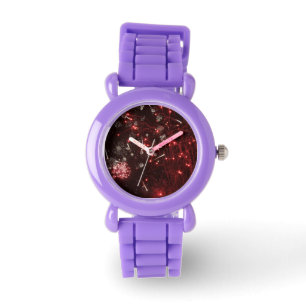 Montre Parties scintillant rouge Fireworks