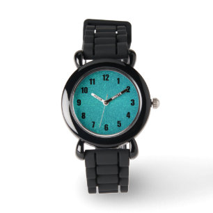 Montre Parties scintillant turquoise