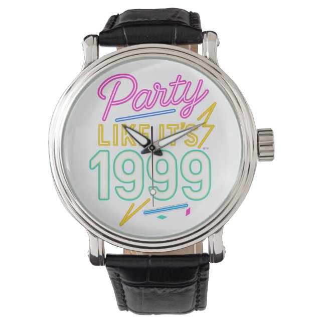 Montre Party Like It’s 1999®™ – Neon Voltage (devant)