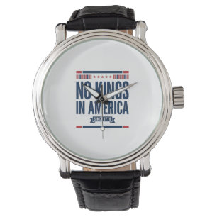 Montre Pas de rois en Amérique Design vectoriel vintage p