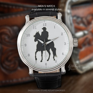 Montre Paso Fino Horse et Rider Silhouette