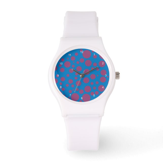 Montre passion pourpre sensation de lune bleue art vertig (Recto)