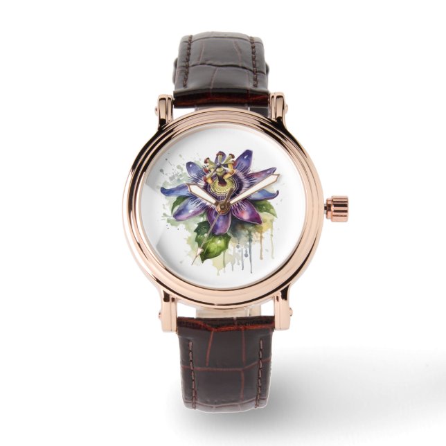 Montre Passionné Purple Passion Fleur (Recto)