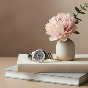 Montre Pastel Floral Mandala complexe