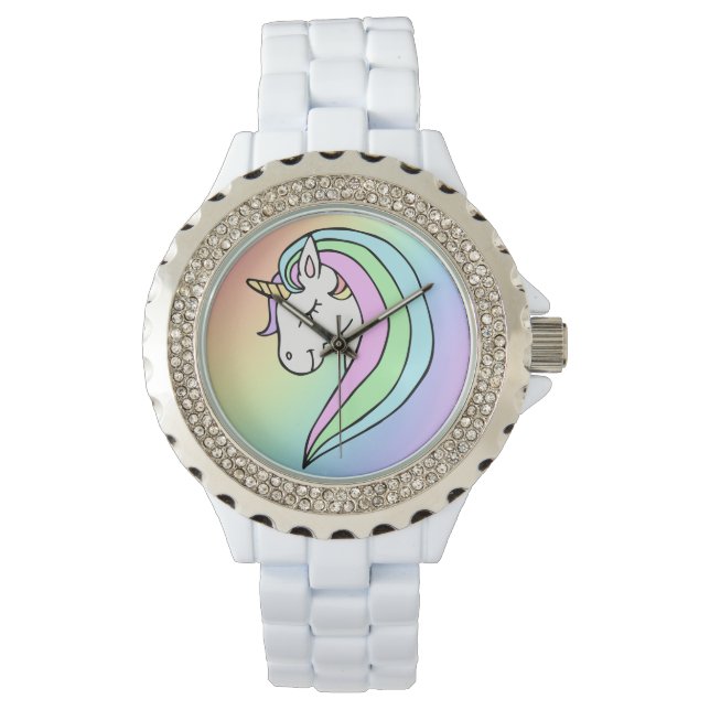 Montre Pastel Rainbow Unicorn (devant)