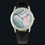 Montre Pastel Scribe - Aquarelle<br><div class="desc">Pastel Scribe III par Grace Popp. Dispose de formes rapprochées dans un style aquarelle. Composé de couleurs variées.</div>