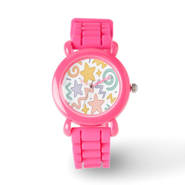 Montre Pastel Starburst Doodles (Recto)