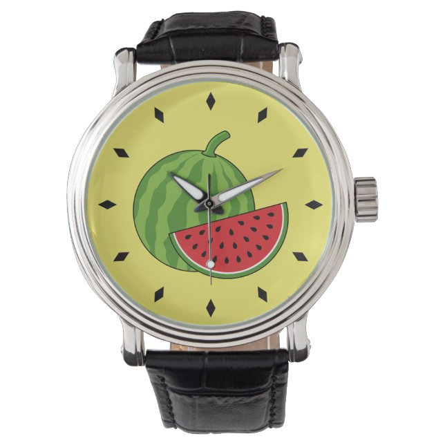 Montre Pastèque et tranche (devant)