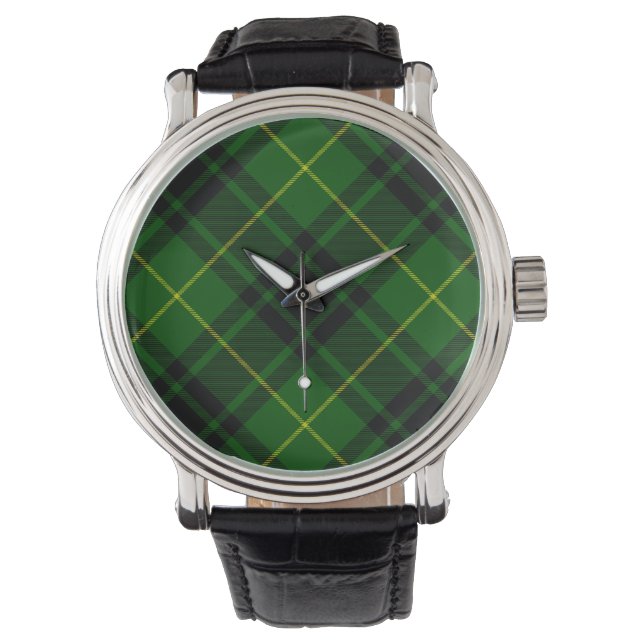 Montre Pâte verte de tartan MacArthur (devant)