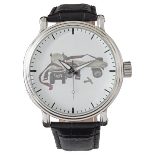 Montre Patins à rouleaux métalliques avec clé