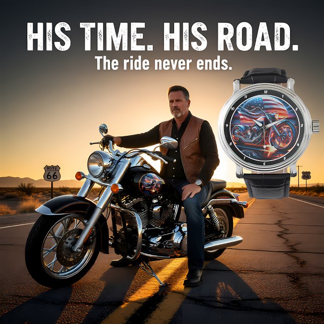 Montre Patriotic Sport Bike, Lunar Ride Watch. (Créateur téléchargé)