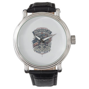 Montre Patriotique 1776 Hors Route Camion Monstre Crâne L