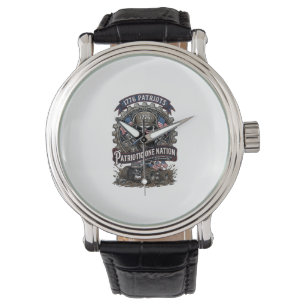 Montre Patriotique 1776 Hors Route Crâne Camion Monstre L